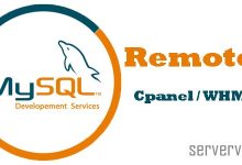 تنظیم MySQL در cpanel با ریموت