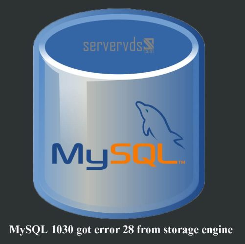 خطای MySQL 1030 got error 28 from storage engine